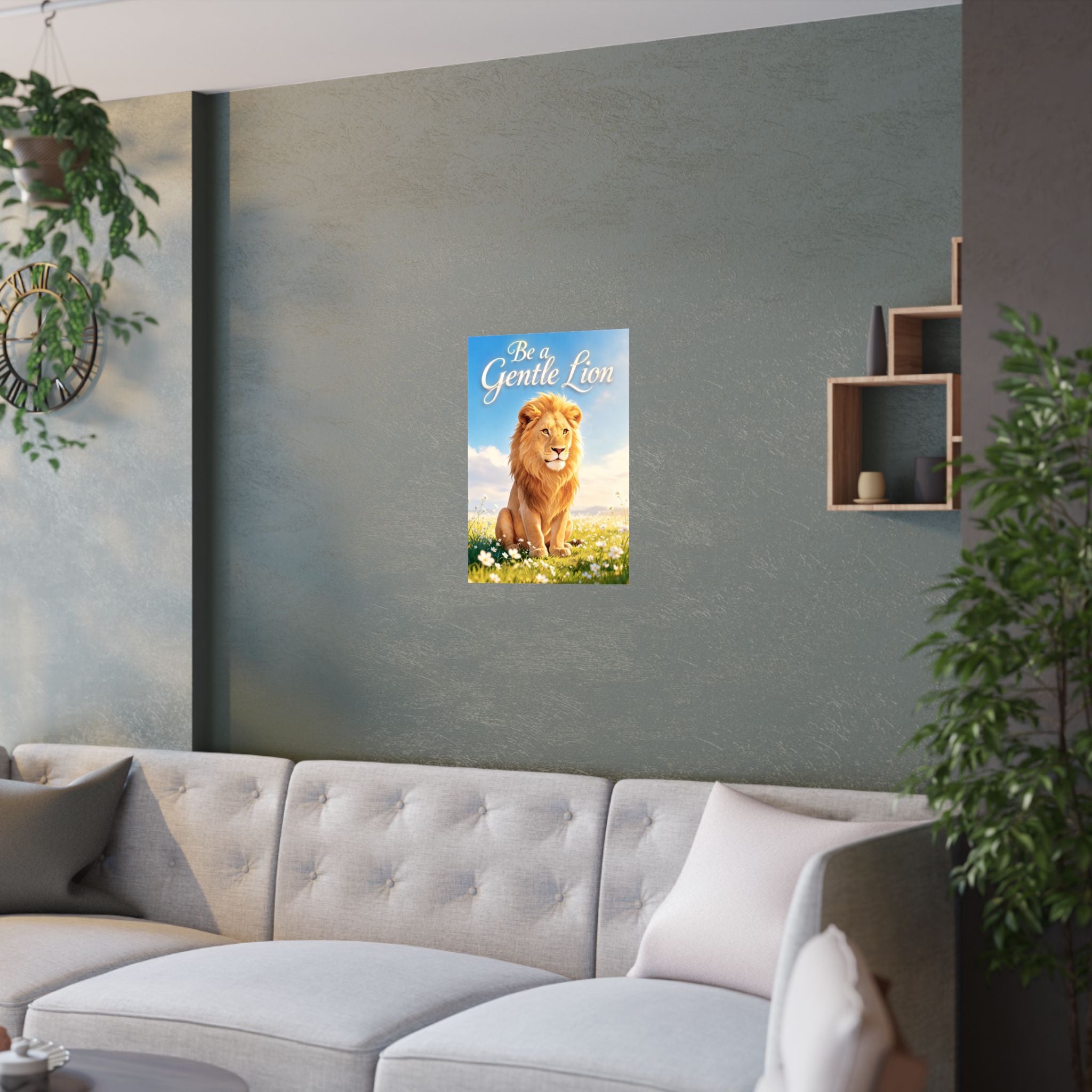 Be a Gentle Lion Poster - Wall Art