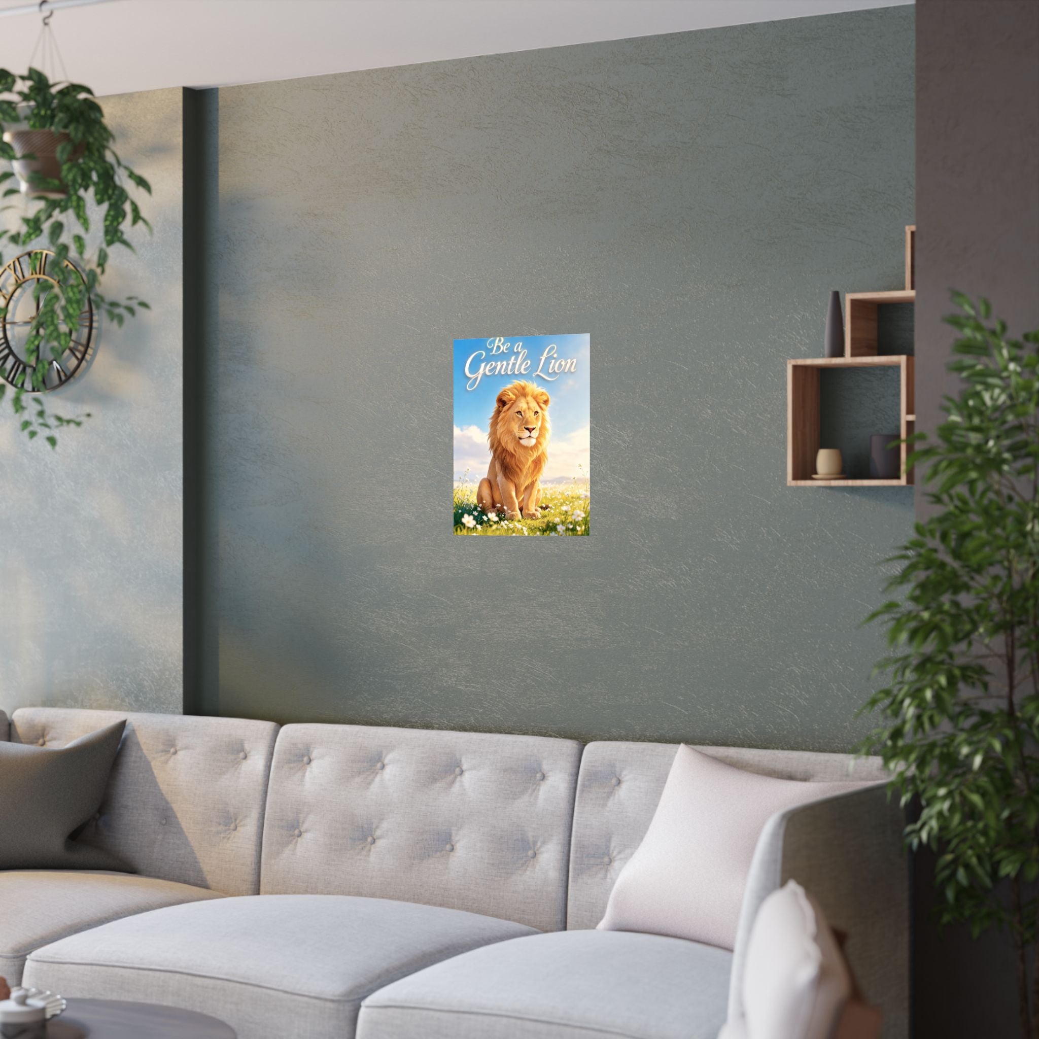 Be a Gentle Lion Poster - Wall Art