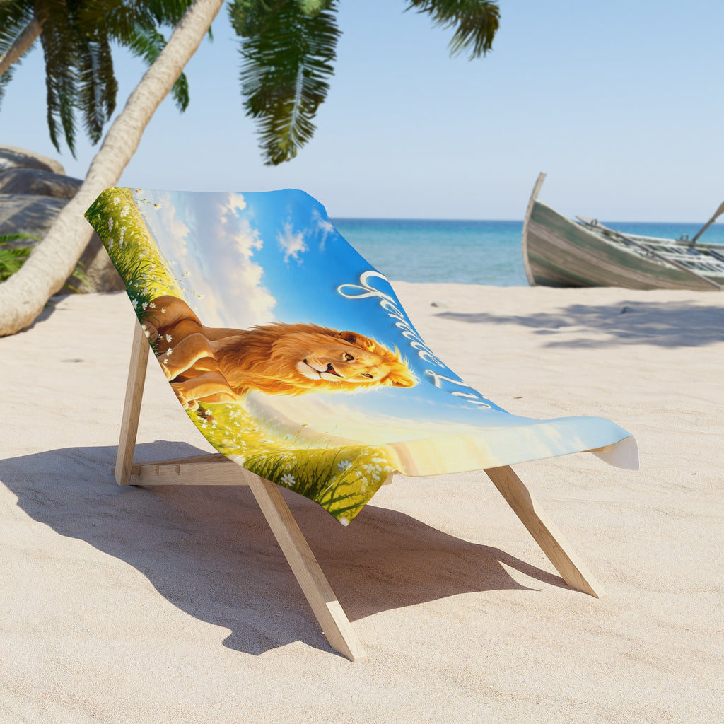 Be a Gentle Lion Beach Towel