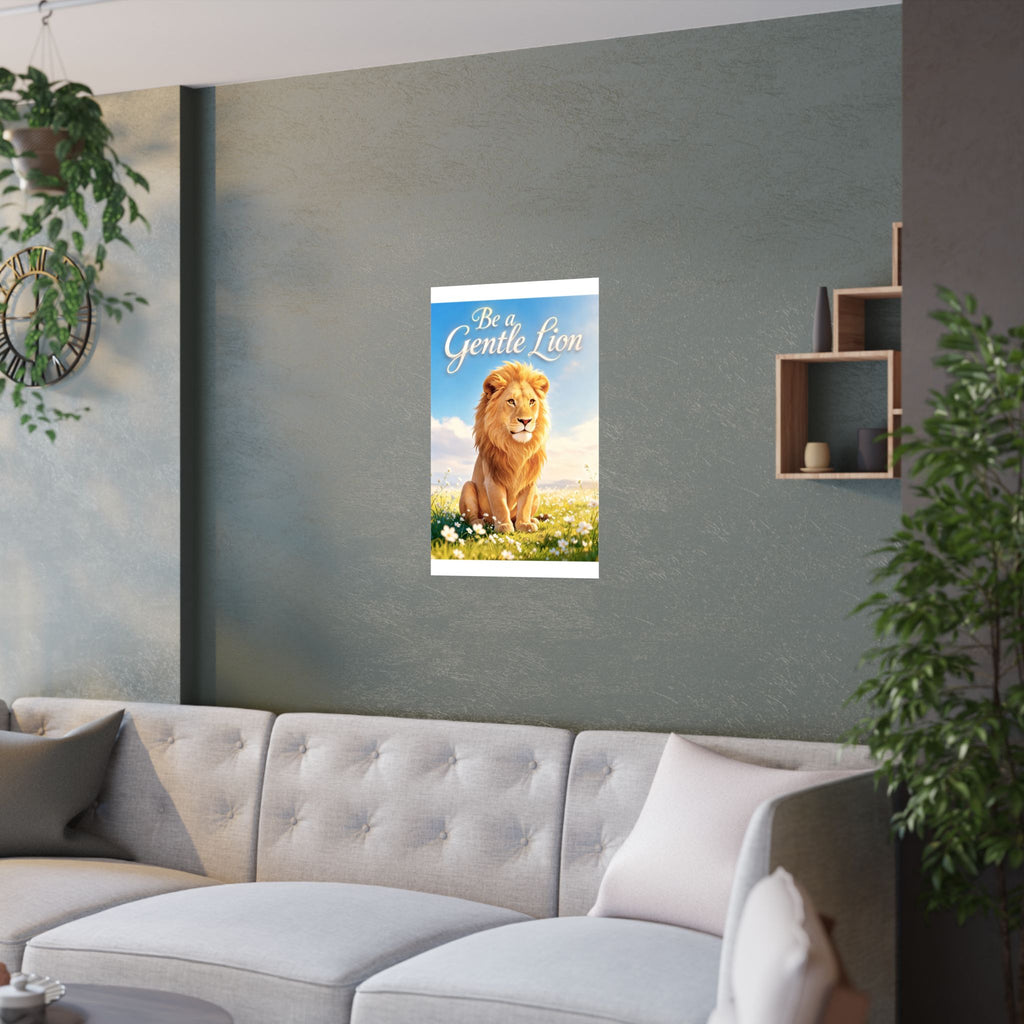 Be a Gentle Lion Poster - Wall Art