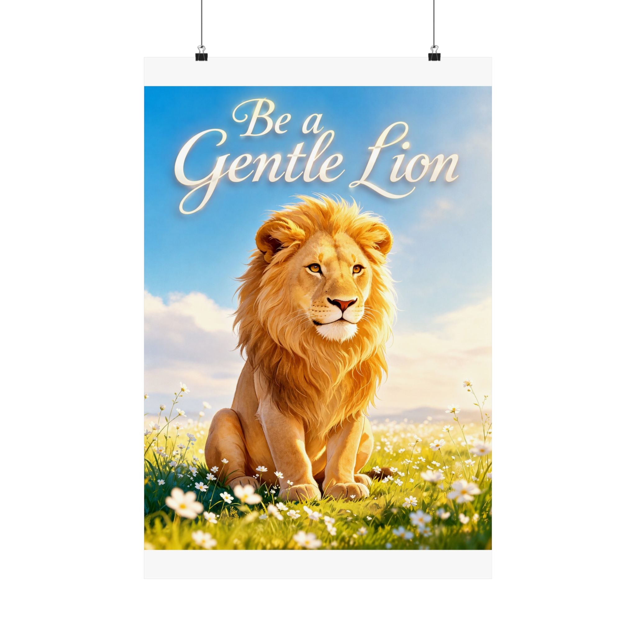Be a Gentle Lion Poster - Wall Art