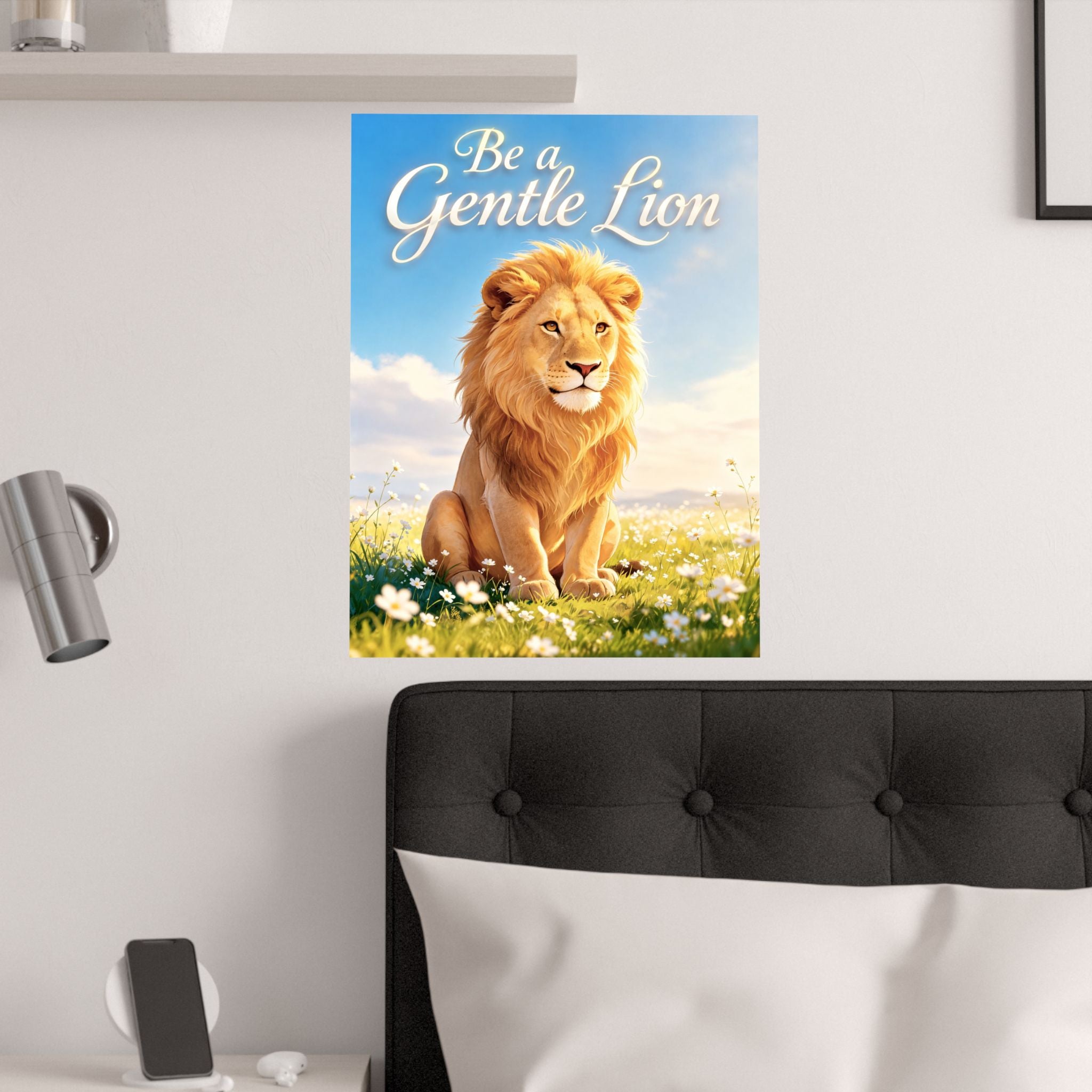 Be a Gentle Lion Poster - Wall Art