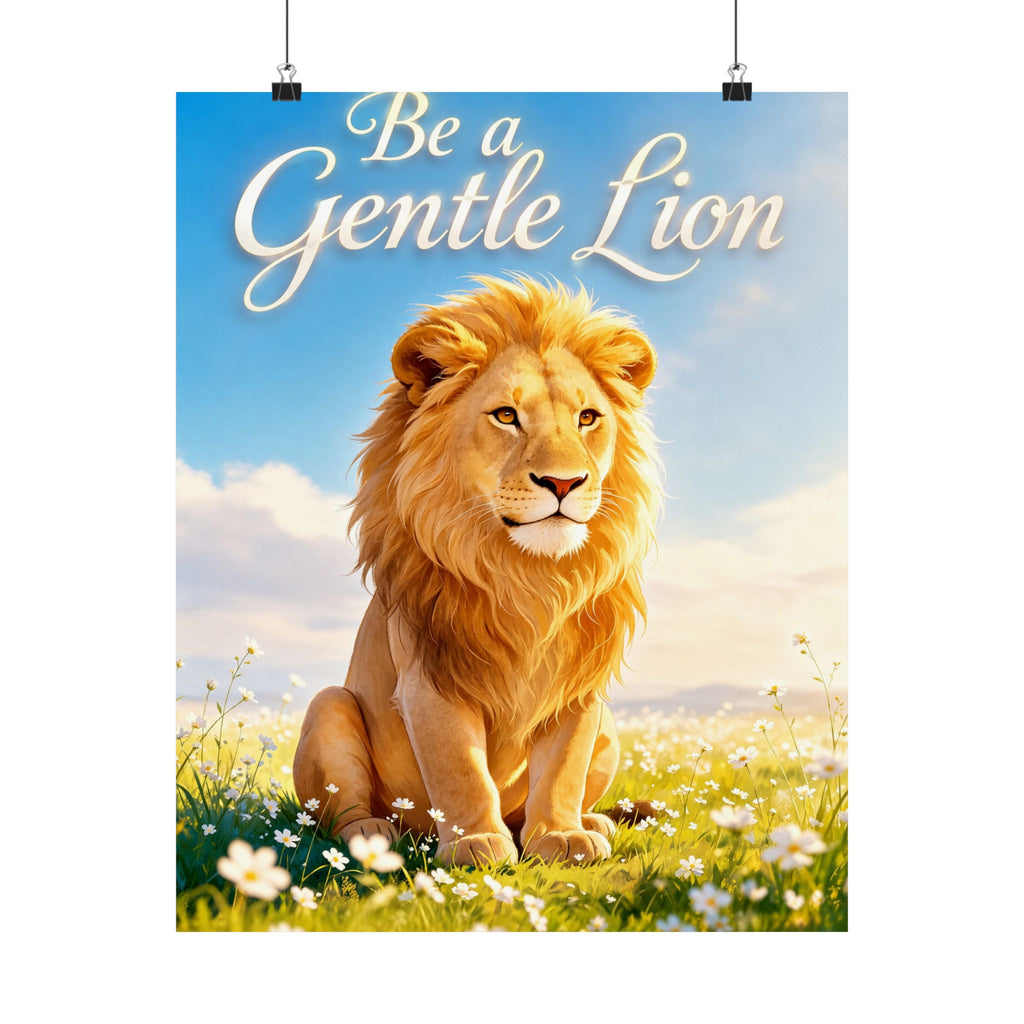 Be a Gentle Lion Poster - Wall Art