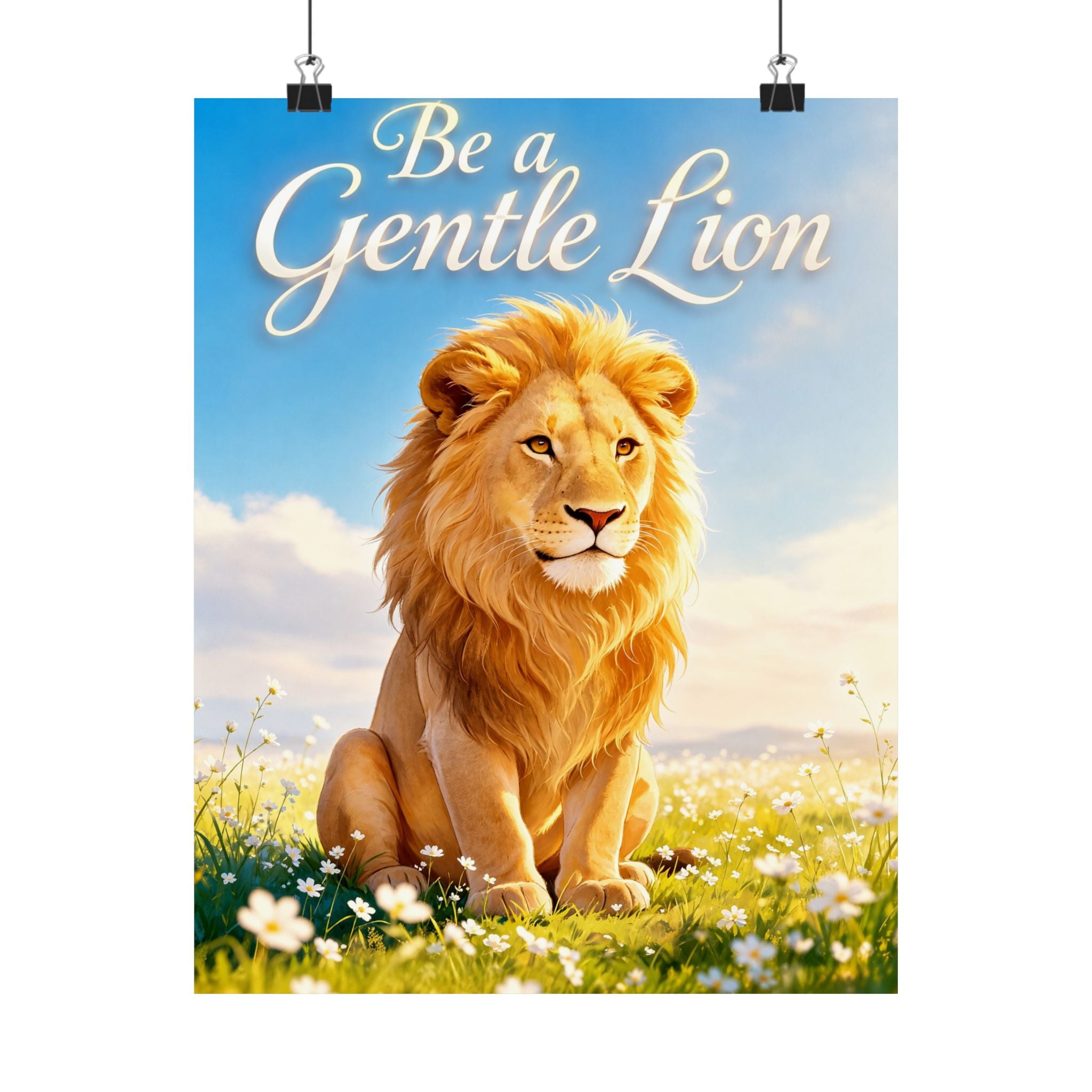 Be a Gentle Lion Poster - Wall Art