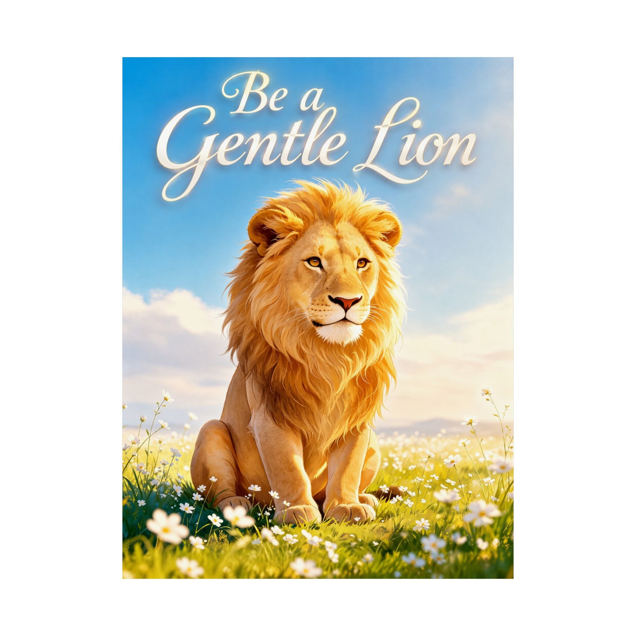 Be a Gentle Lion Poster - Wall Art