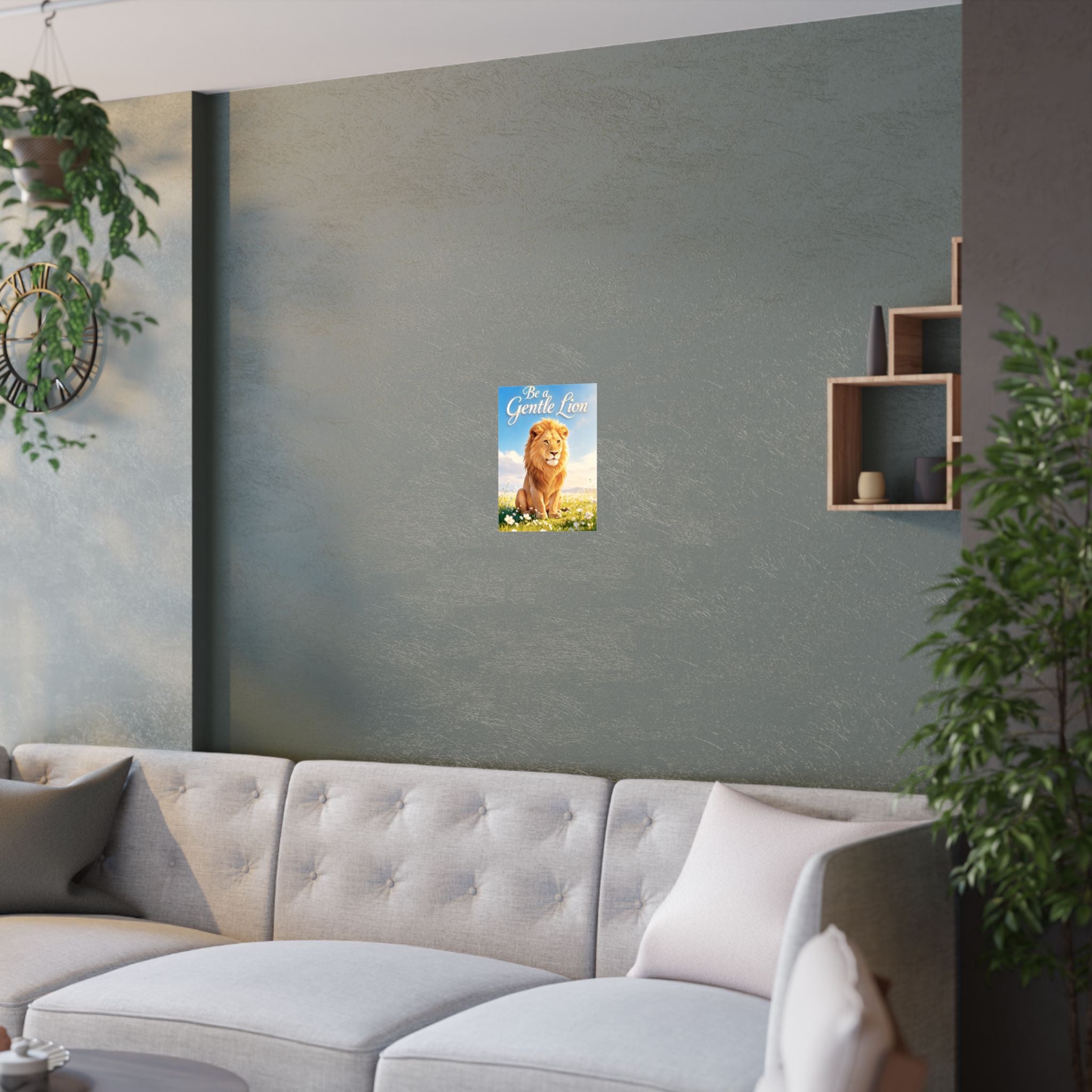 Be a Gentle Lion Poster - Wall Art