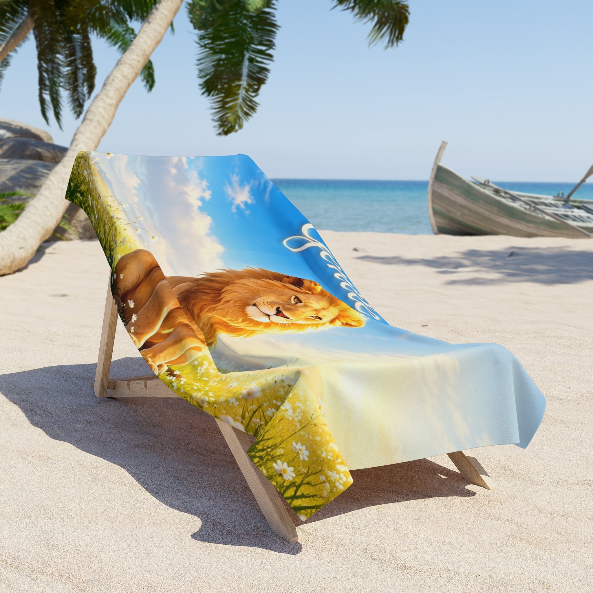 Be a Gentle Lion Beach Towel