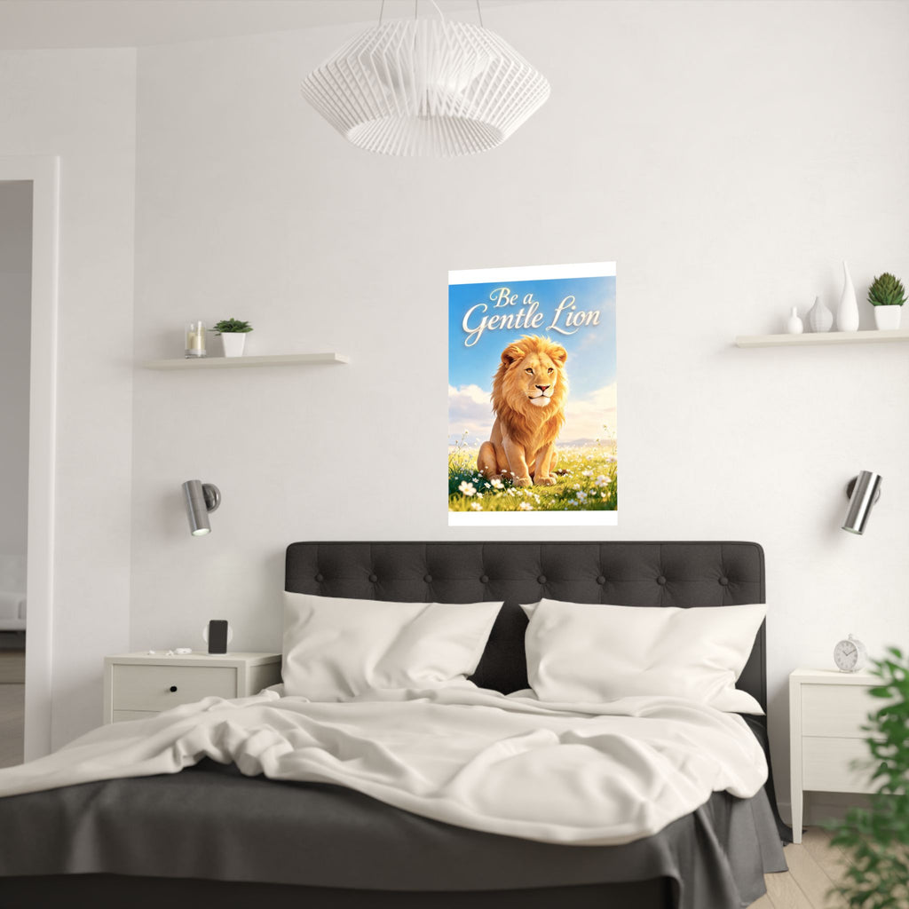 Be a Gentle Lion Poster - Wall Art