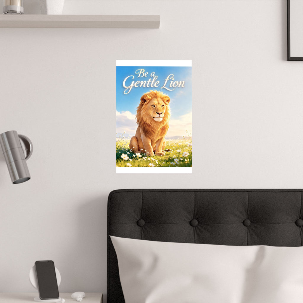 Be a Gentle Lion Poster - Wall Art