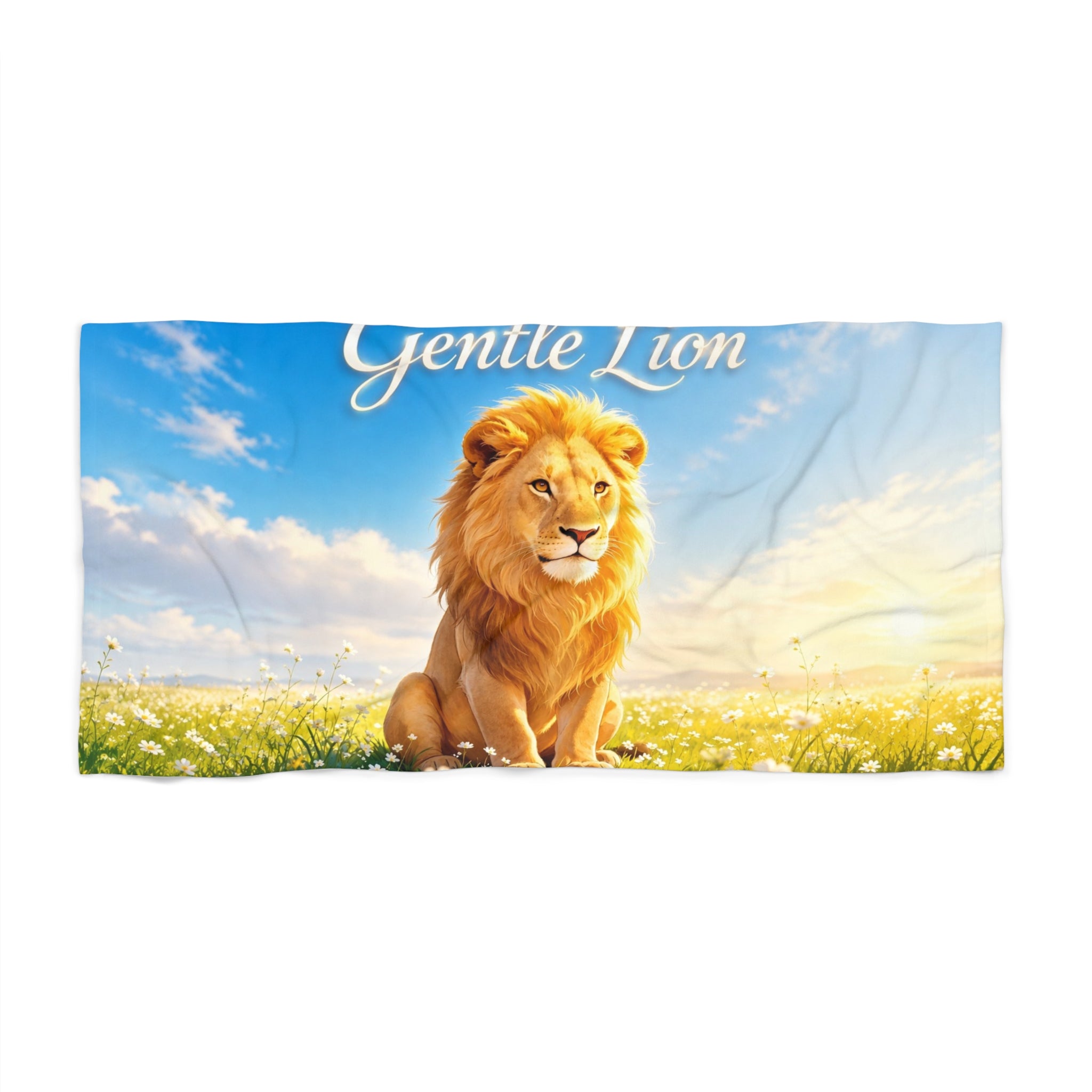 Be a Gentle Lion Beach Towel