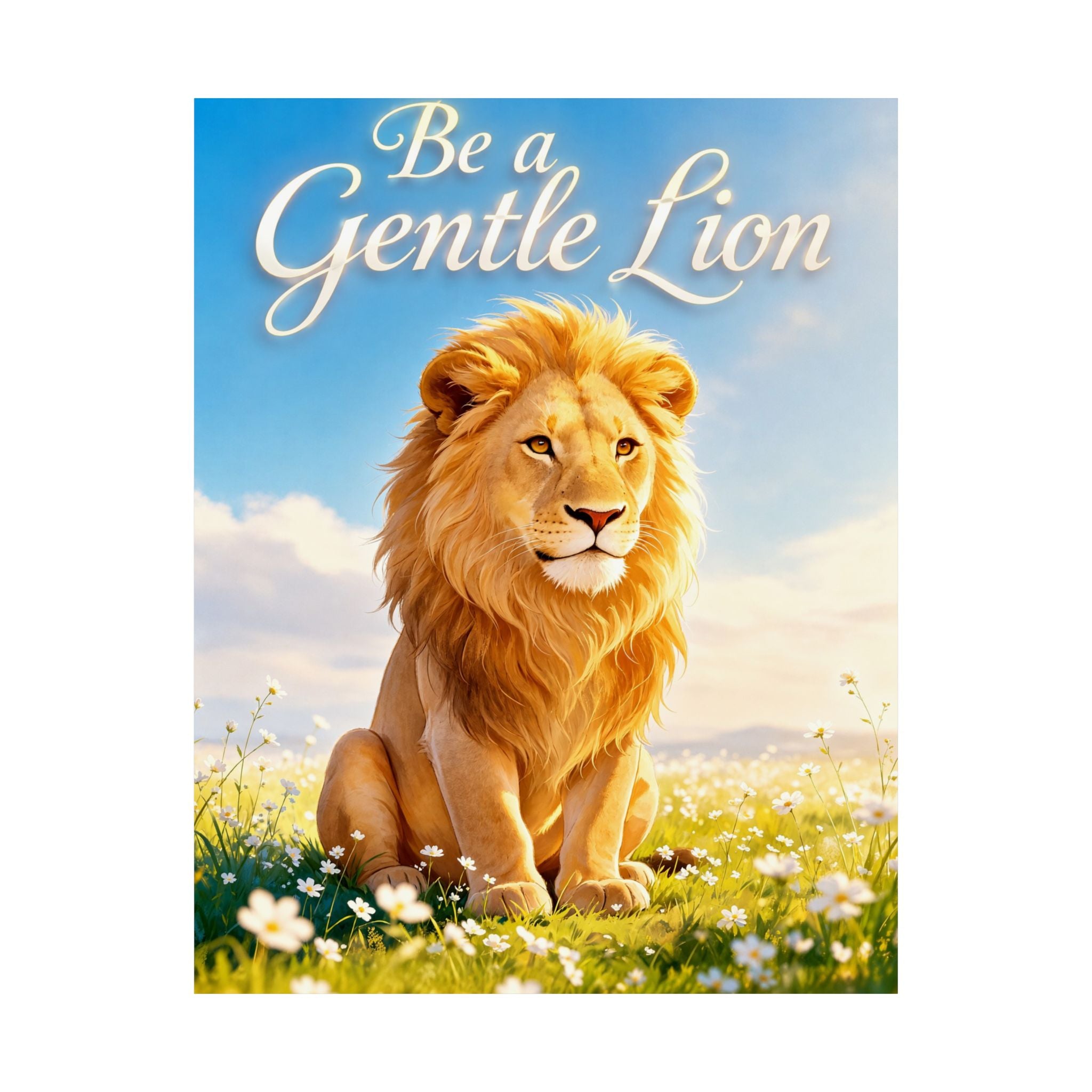 Be a Gentle Lion Poster - Wall Art